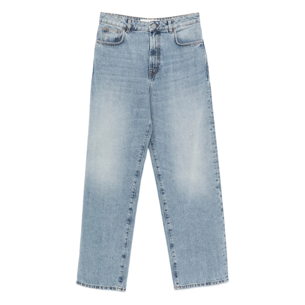 Róhe Women's Blue Straight Jeans - Straight Fit Jeans - S - Jeans