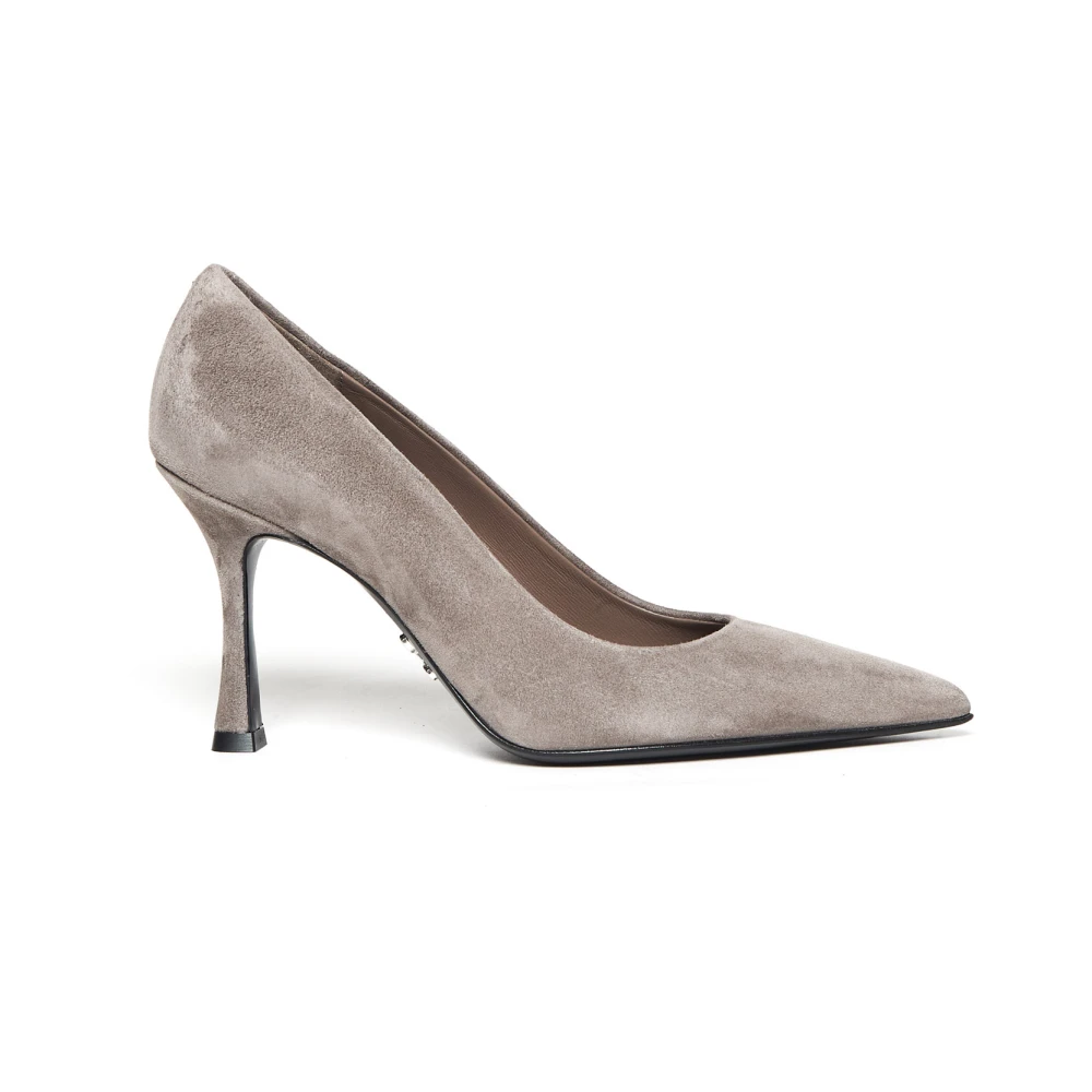 Sergio Levantesi Grijze Suède Decolleté Diva5 Schoenen Gray Dames