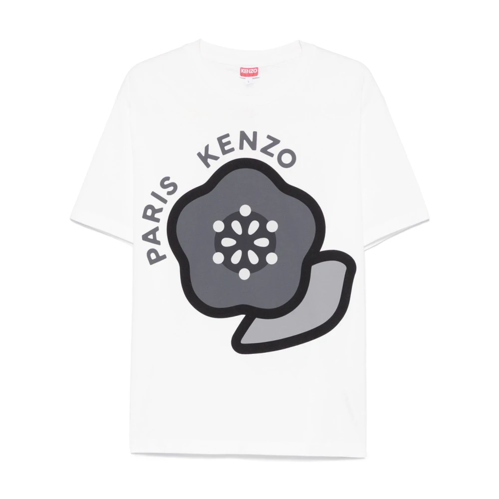 Kenzo Witte Crew Neck T-shirts en Polos White Heren