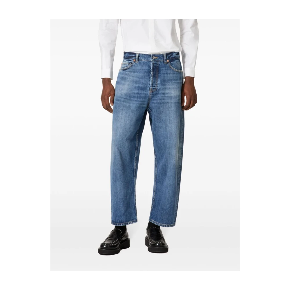 Valentino Garavani Blauwe Jeans Aw24 Herenmode Blue Heren