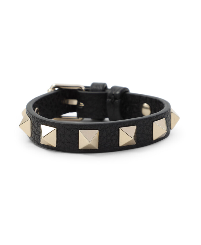black-leather-stud-bracelet