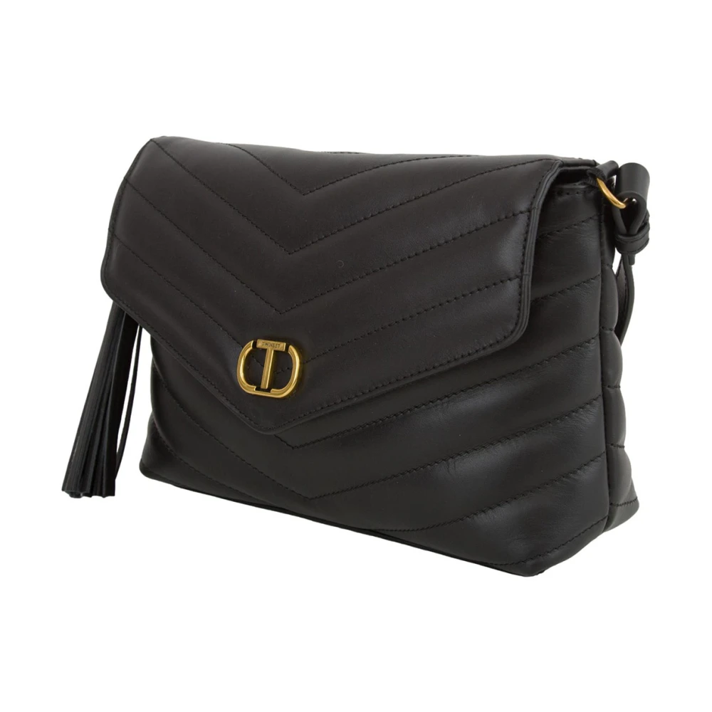 Twinset Zwarte Schoudertas Black Dames