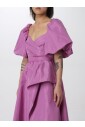 balloon-sleeve-flared-dress
