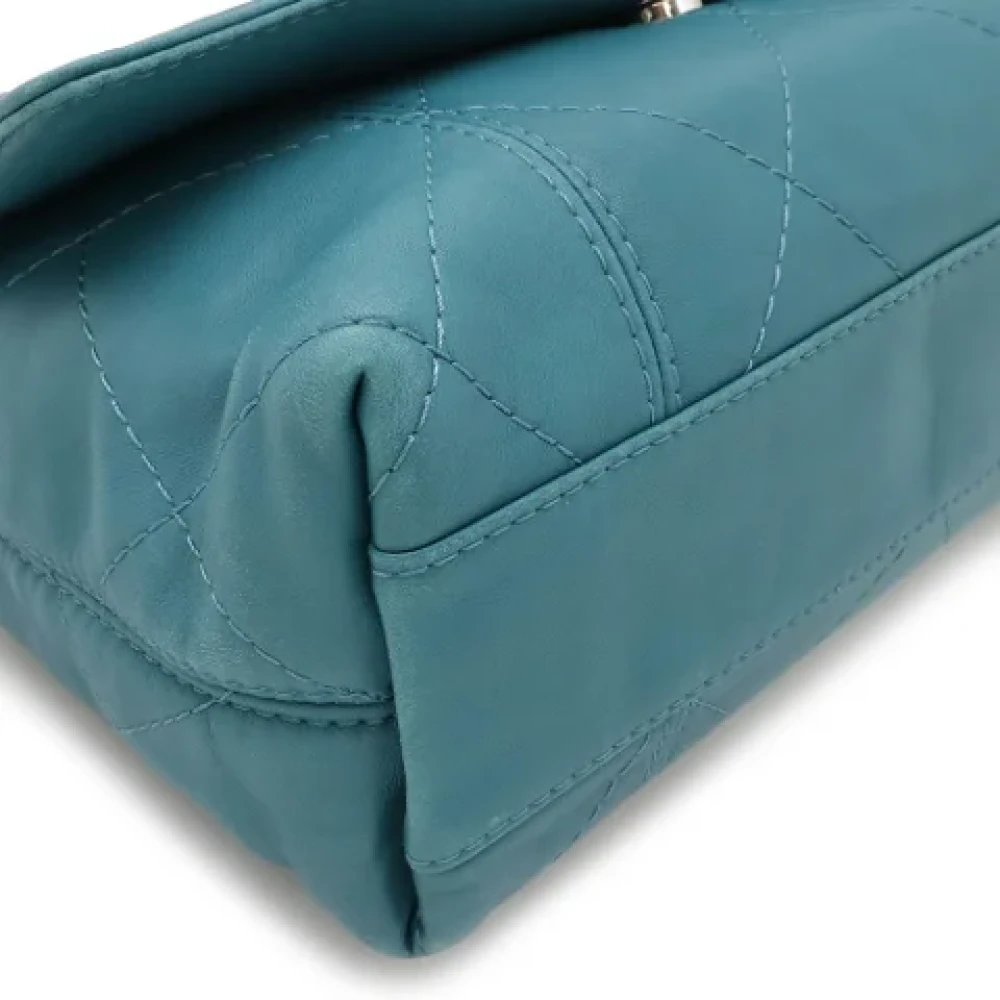 Chanel Vintage Pre-owned Leather shoulder-bags Blue Dames