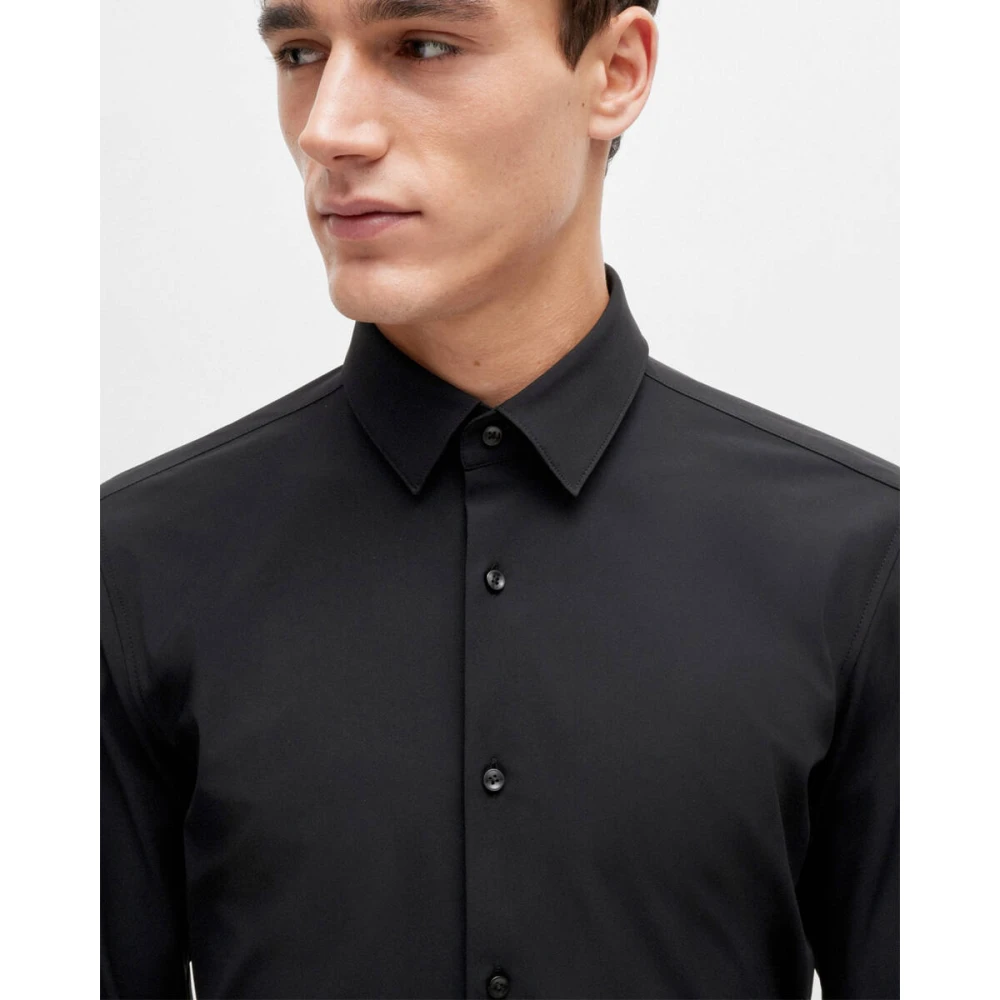 Boss Orange Casual Overhemd Hank Kent Stijl Black Heren