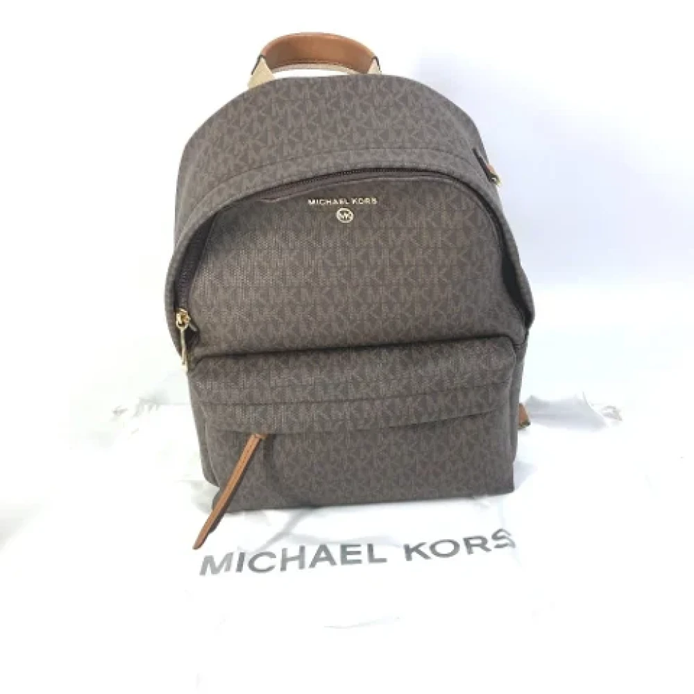 Michael Kors Pre-owned Canvas backpacks Brown Dames