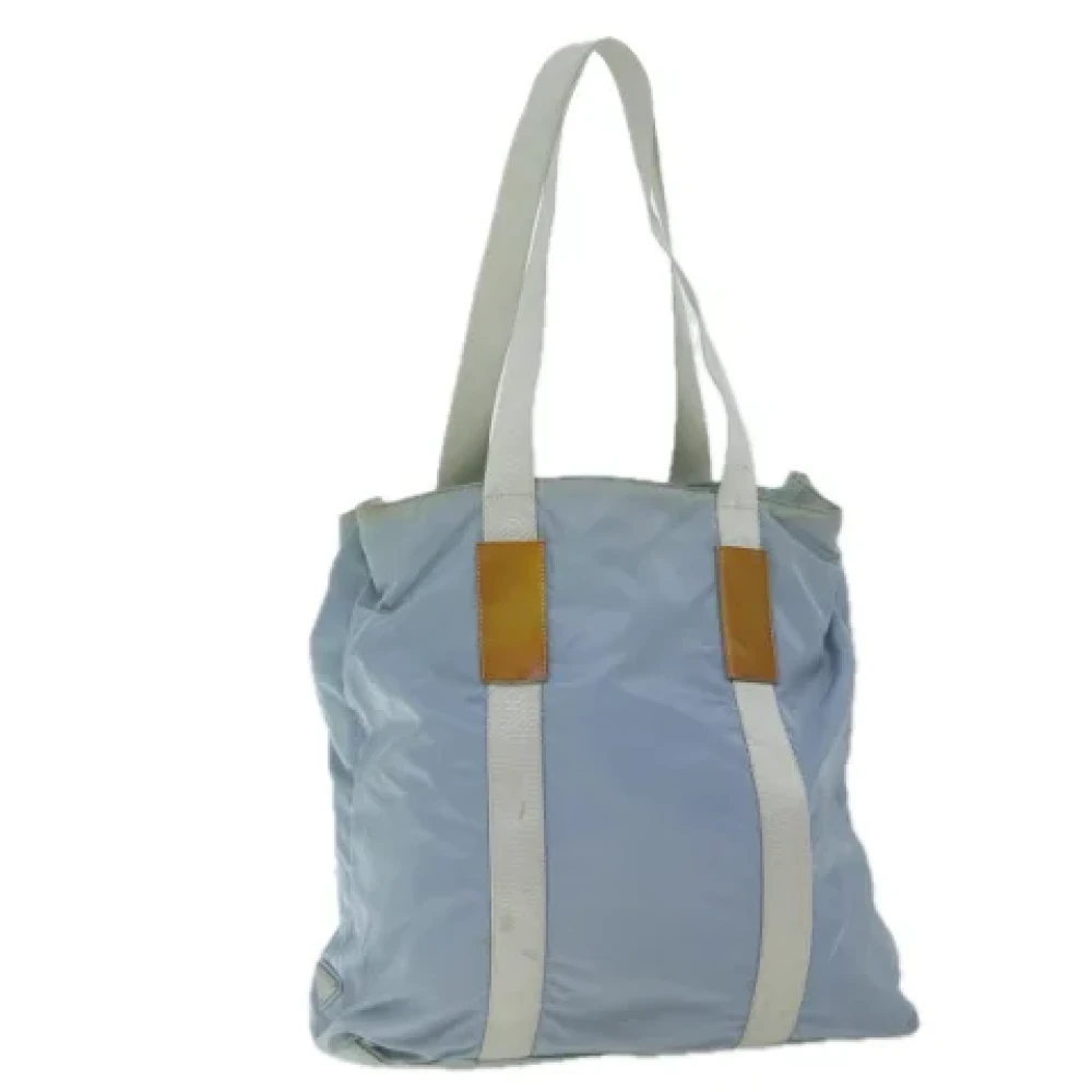 Prada Vintage Pre-owned Nylon totes Blue Dames