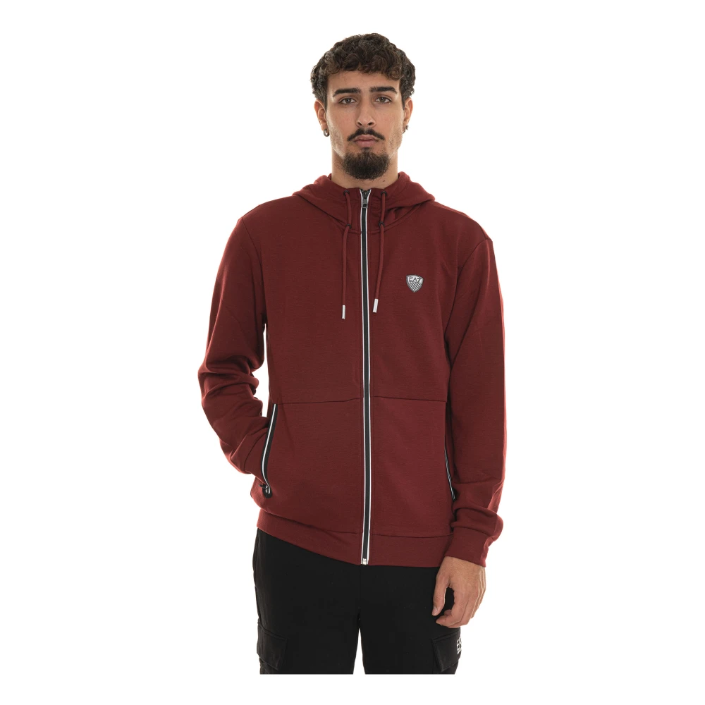 Emporio Armani EA7 Casual Sweatshirt voor Mannen Red Heren