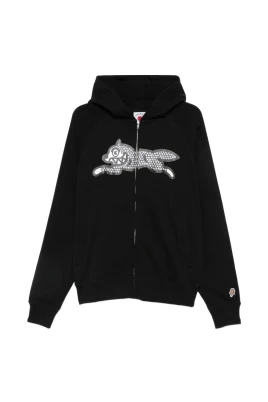 Glitter Running Dog Zip Through Hood