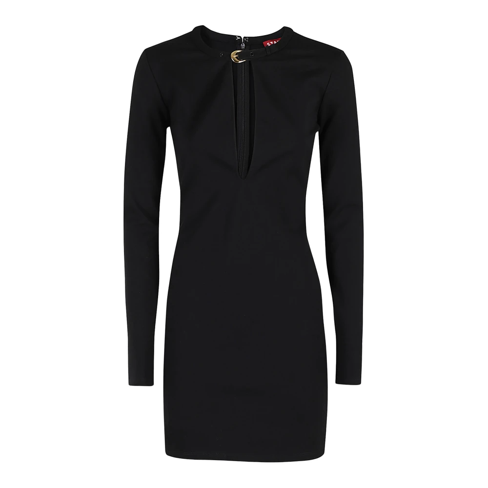 Staud Elegante Astor Jurk voor Vrouwen Black Dames