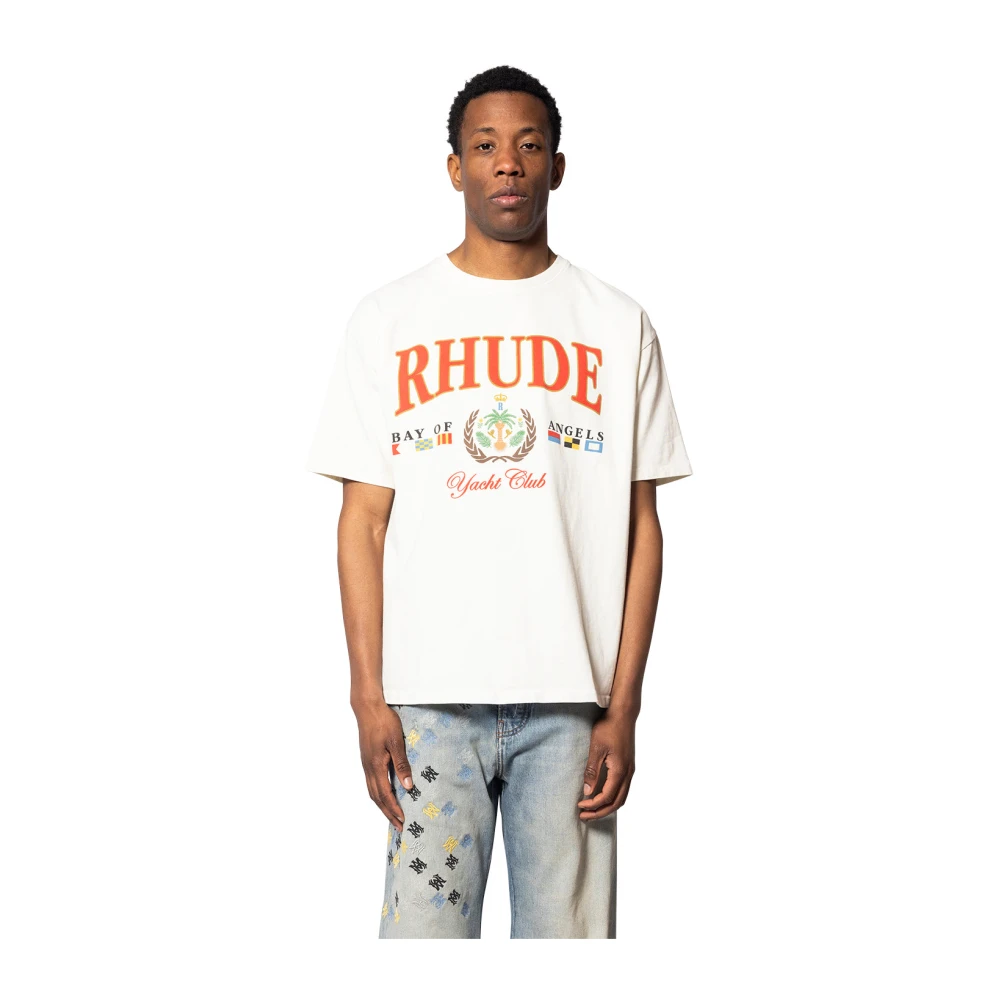 Rhude - Tops > T-Shirts - White - Rhude - Modalova