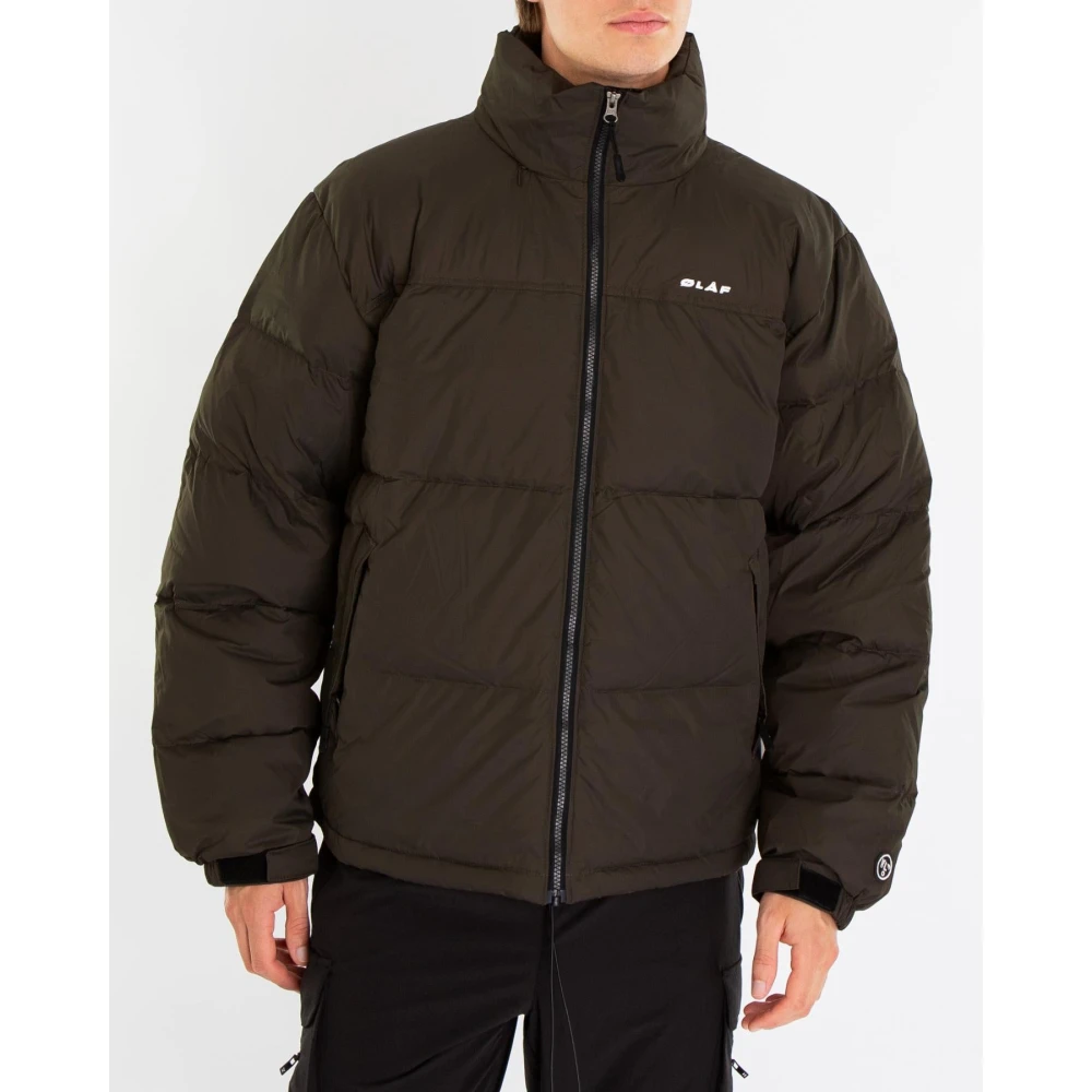 Olaf Hussein Heren Puffer Jas Green Heren