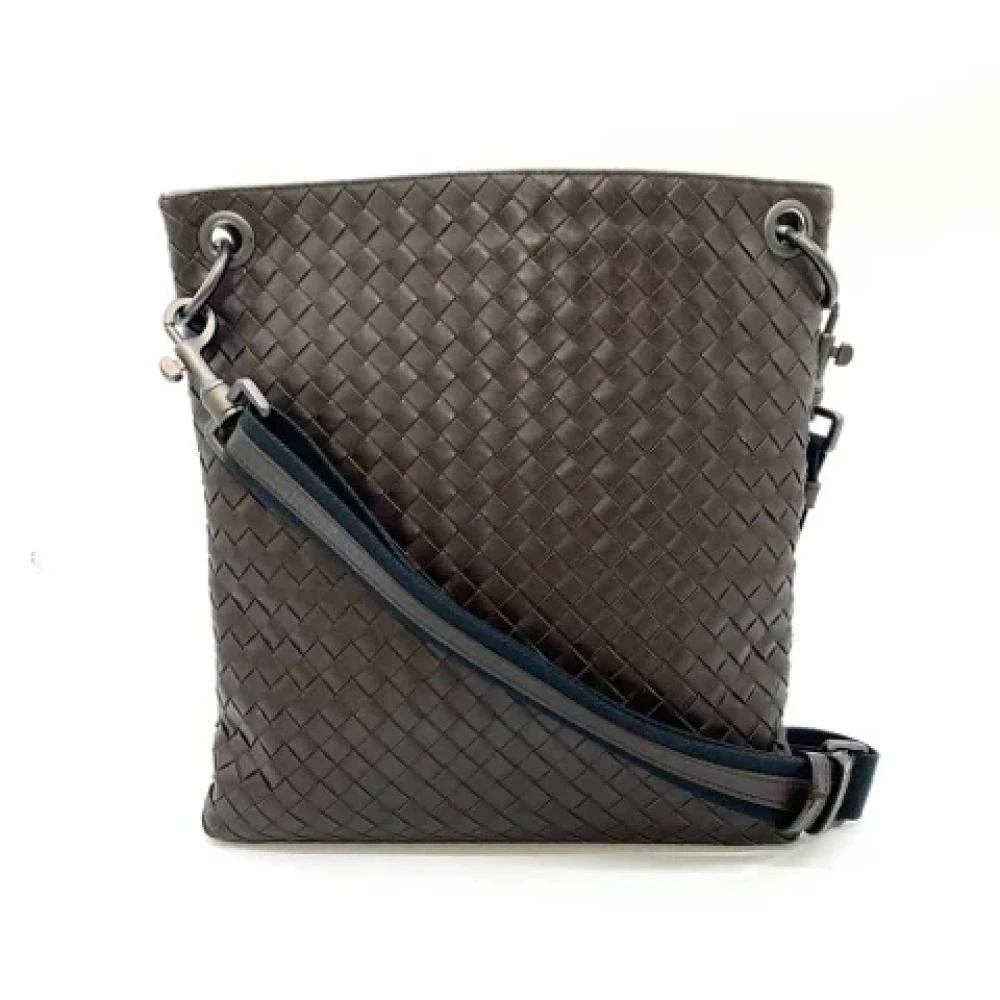Bottega Veneta Vintage Pre-owned Fabric shoulder-bags Brown Dames