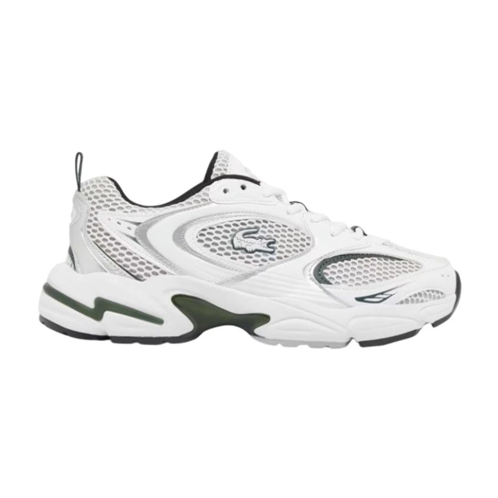 Lacoste Witte Textiel Sports Sneakers Vrouwen Dames Schoenen