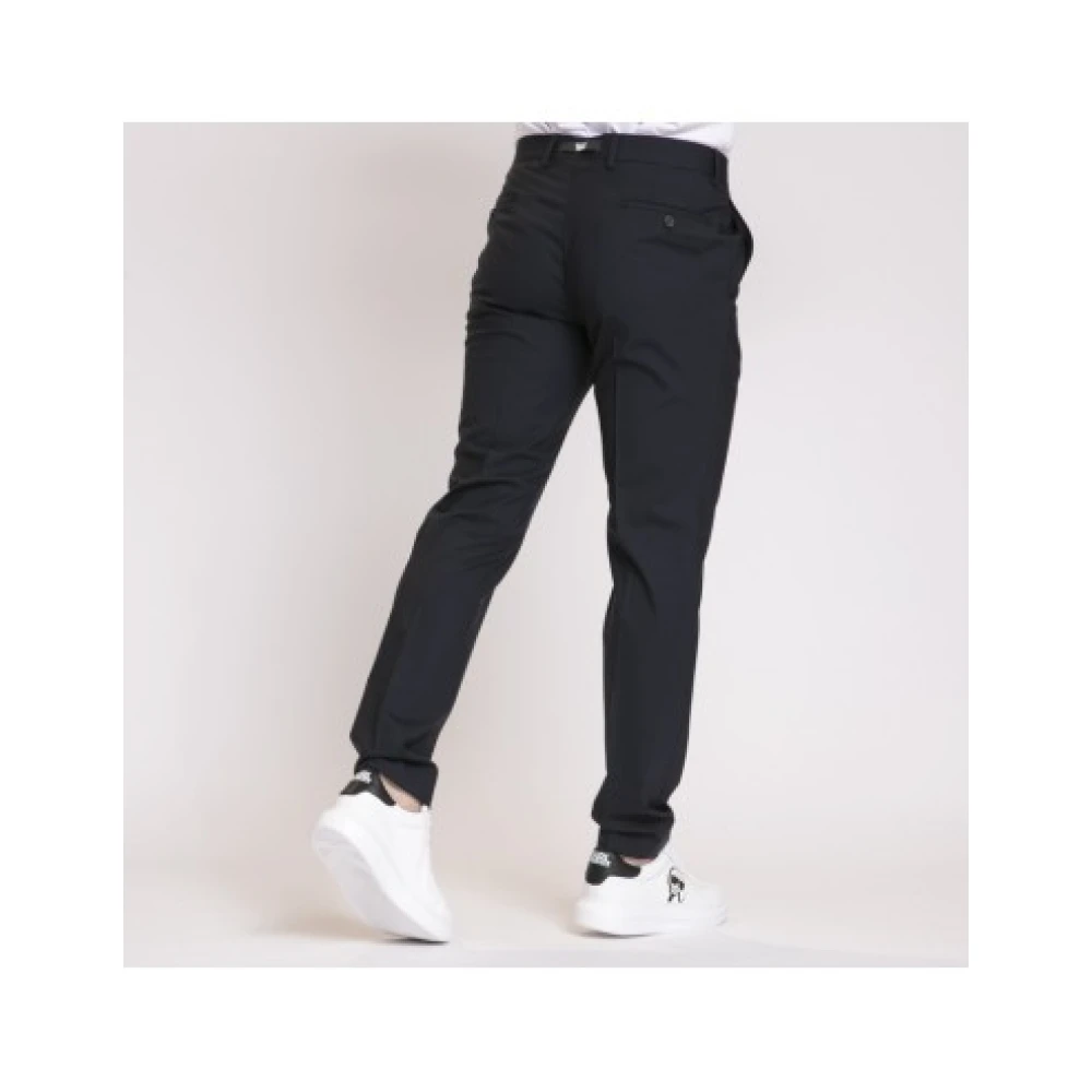 Karl Lagerfeld Blauw-Zwarte Maatbroek Black Heren