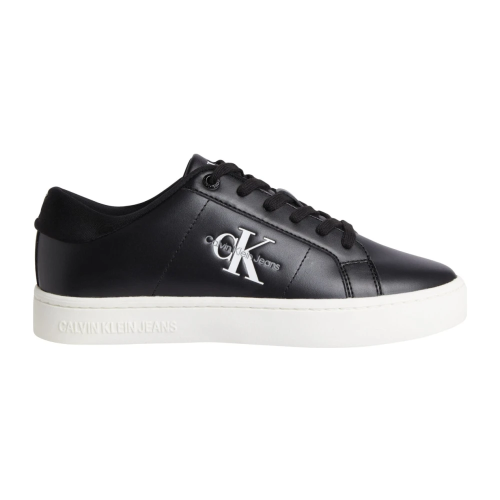 Calvin Klein Jeans Women's Black Sneakers, 5 Uk, Low Leisure Trainers