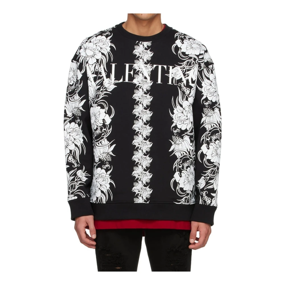 Valentino Daisyland Bloemen Sweatshirt Black Heren