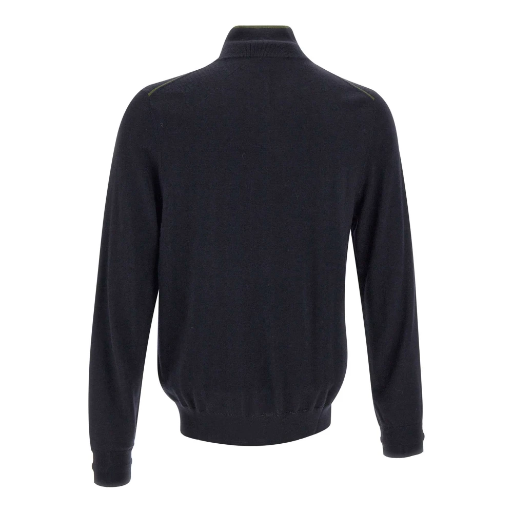 Paul Smith Heren Merinowol Trui Marineblauw Blue Heren