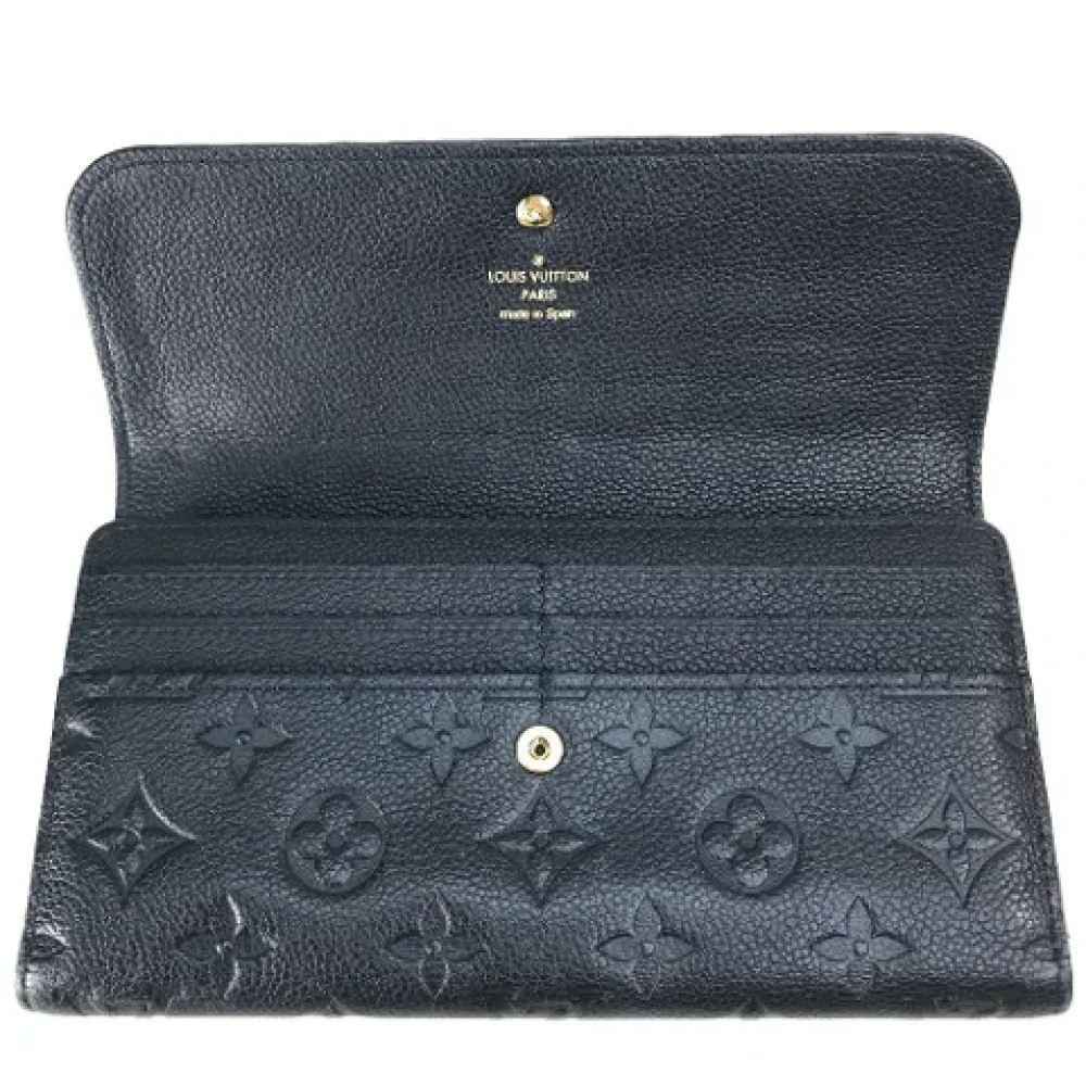Louis Vuitton Vintage Pre-owned Leather wallets Blue Dames