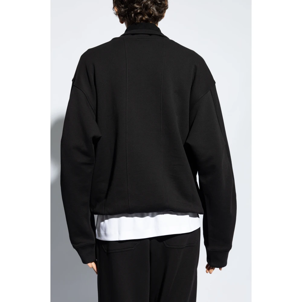 Helmut Lang Sweatshirt met kraag Black Heren