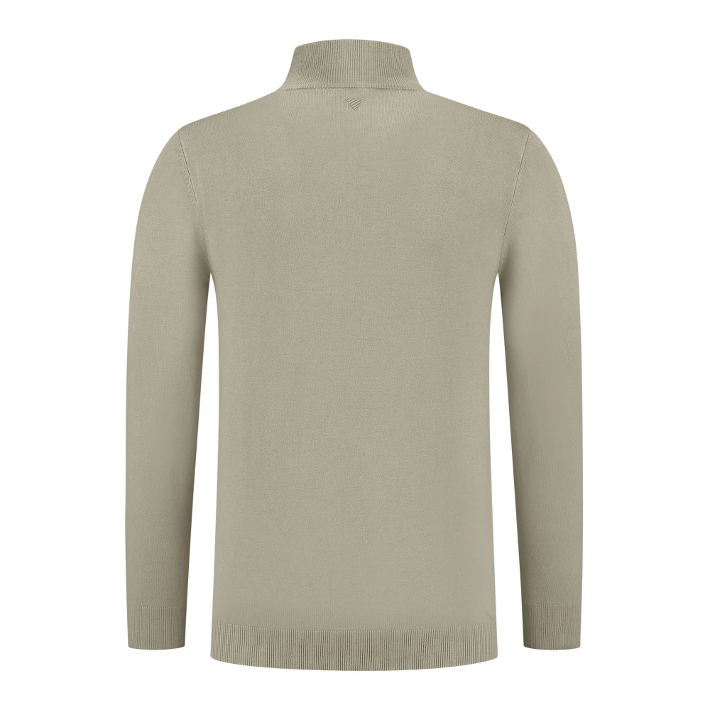 Pure Path Mockneck Sweater Essential Gebreide kleding Beige Heren