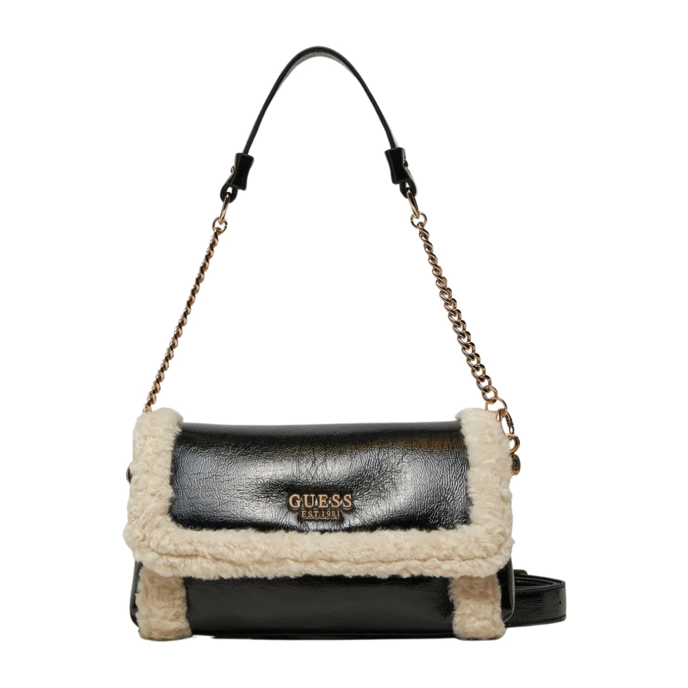 Guess Schoudertas met Klep in Zwart Black Dames