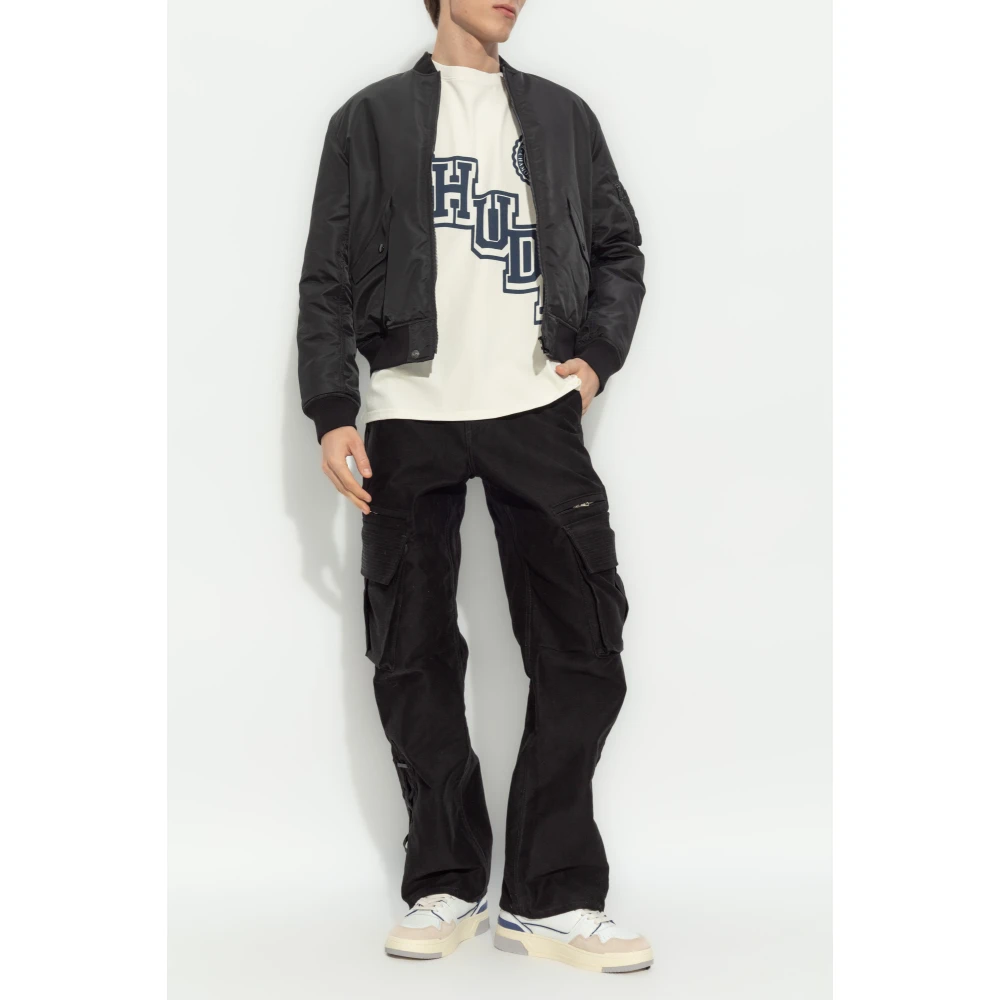 Rhude Cotton Cargo Broek Black Heren