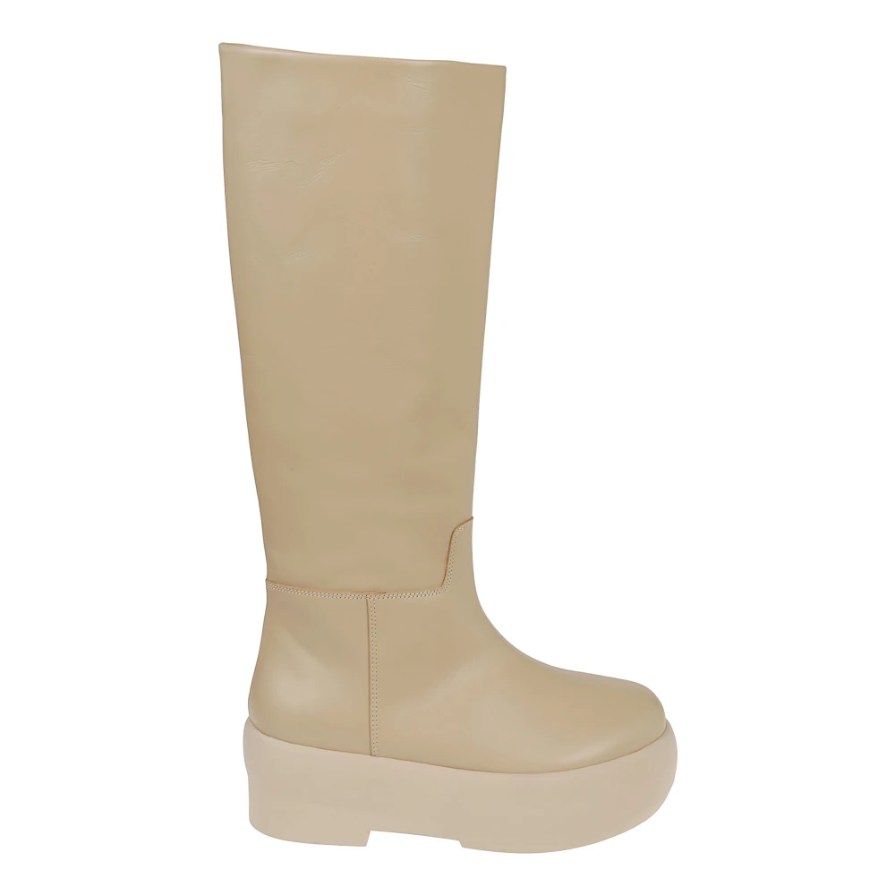 Gia Borghini Chunky Sole Tubolat Stövlar Beige, Dam