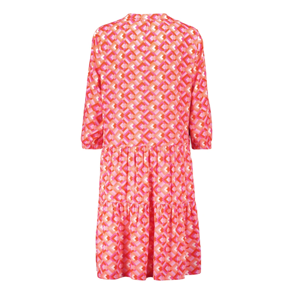 Betty Barclay Bloemen 3 4 Mouw Jurk Pink Dames