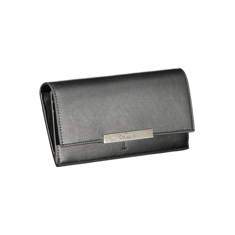 Calvin Klein Zwarte Polyester Portemonnee met RFID-bescherming Black Dames