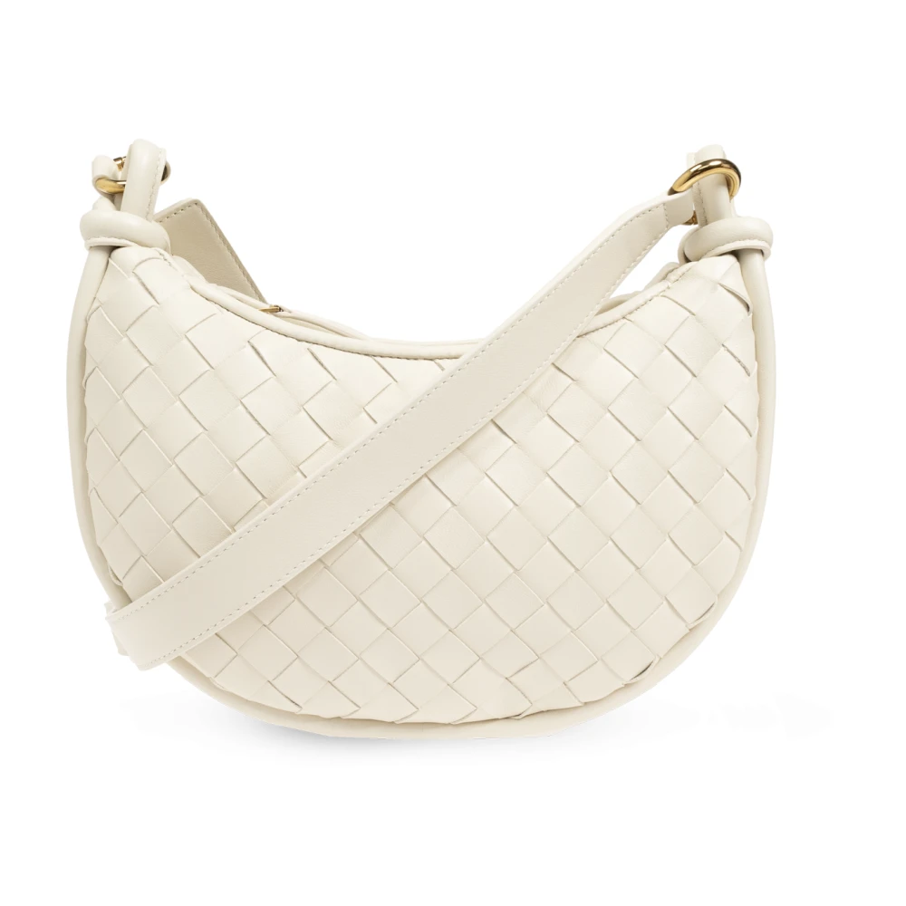 Bottega Veneta Axelväska Gemelli Beige, Dam