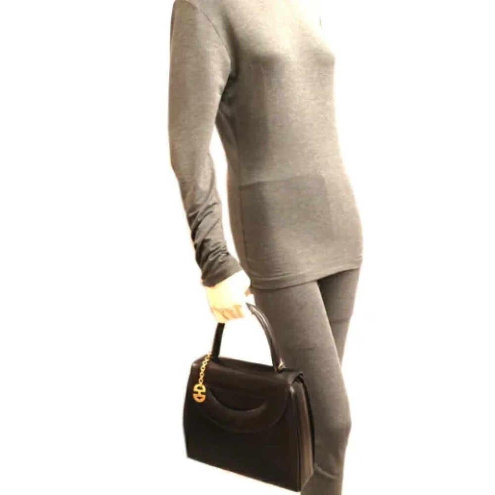 Celine Vintage Pre-owned Leather handbags Black Dames