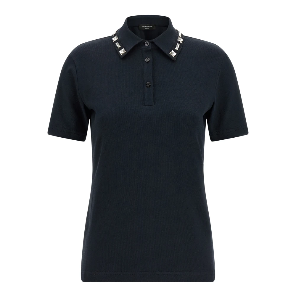 Fabiana Filippi Blue Polo Shirts, Female, Xs, Polo Shirt