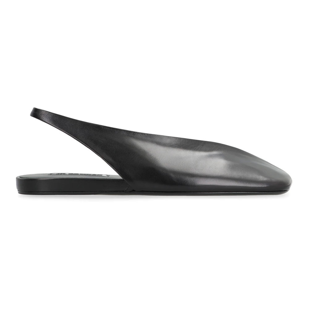 Jil Sander Damen Schwarz Schuhe, K, 38 Eugröße: