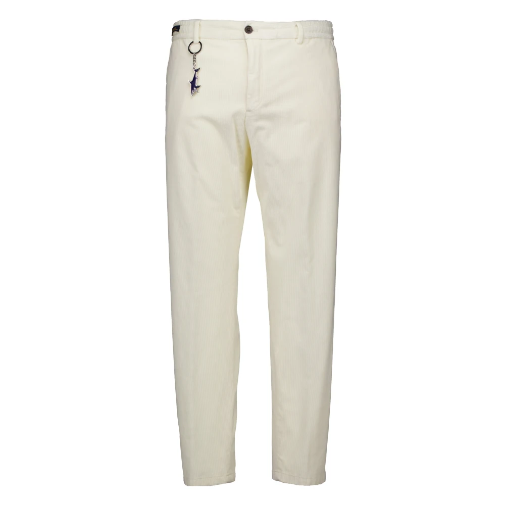 PAUL & SHARK Beige Katoen Modal Broek Regular Fit Beige Heren