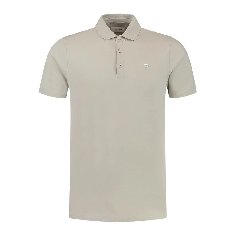 Pure Path Polo- PP Essential Triangle S S Beige Heren