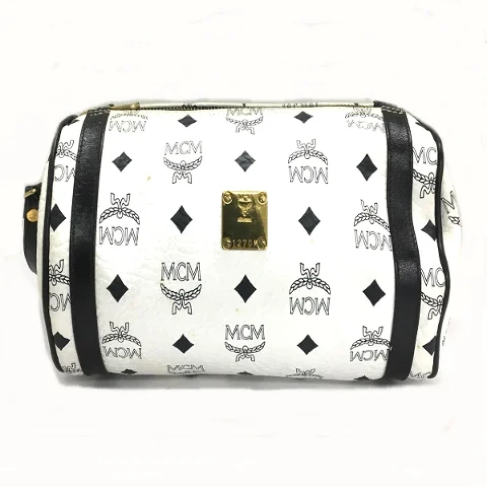 MCM Pre-owned Fabric handbags White Dames