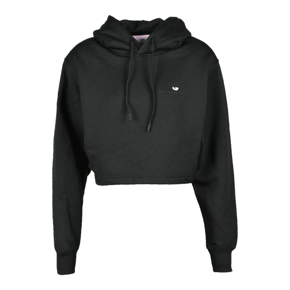 Chiara Ferragni Collection Stijlvolle Gebreide Top Polyester Katoenmix Black Dames