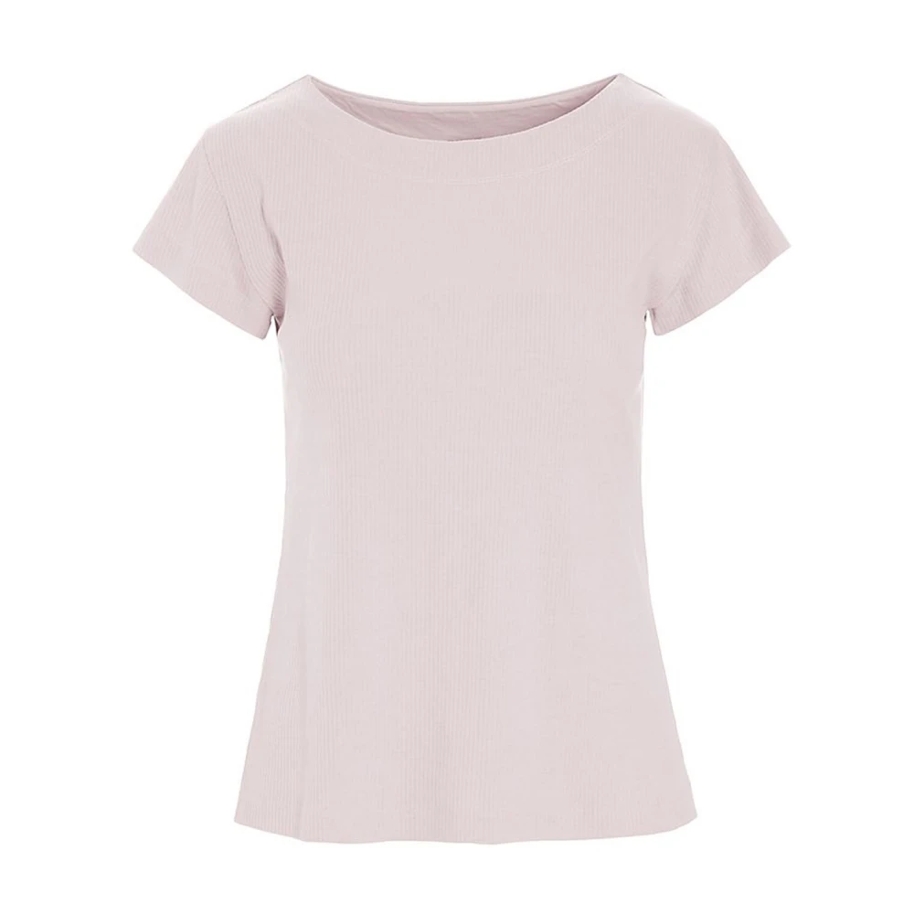 Bitte Kai Rand Ribgebreid T-shirt Lichtroze Pink Dames