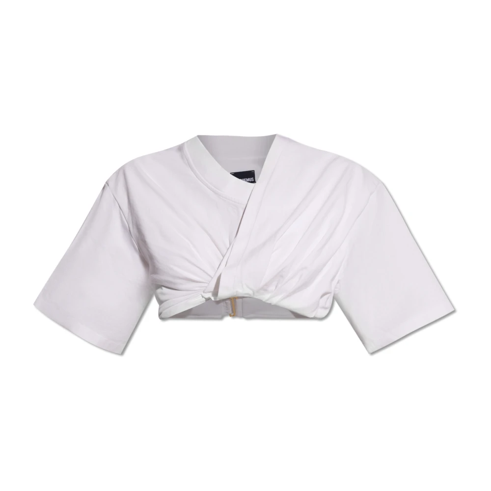 Jacquemus Cropped top White Dames