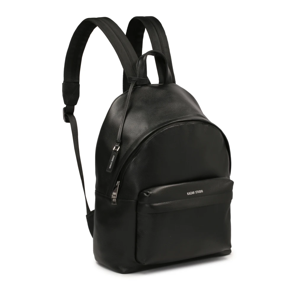 Kazar Studio Heren rugzak van volnerf leer Black Heren