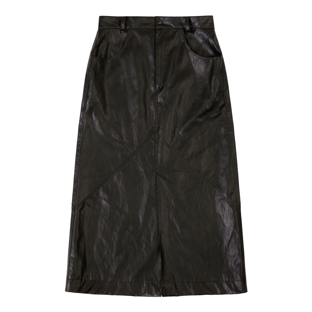 Isabel Marant Étoile Leather Skirts Black Dames