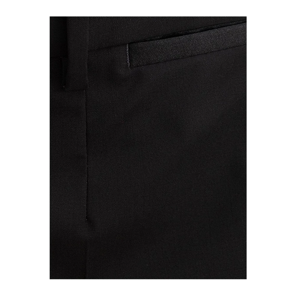 Dolce & Gabbana Zwarte wollen broek voor heren Black Heren