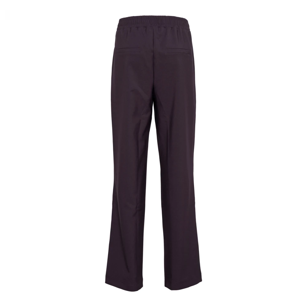 &Co Woman Bordeaux Slim Fit Broek Purple Dames