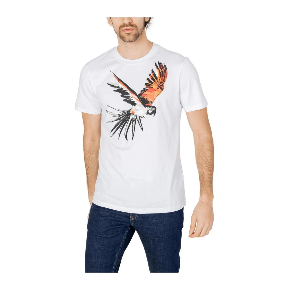 Antony Morato Witte Katoenen Crew Neck T-Shirt White Heren