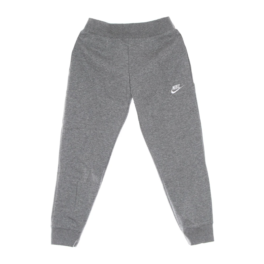 Nike Club Fleece Sweatpants Carbon Heather/Vit Gray, Flicka