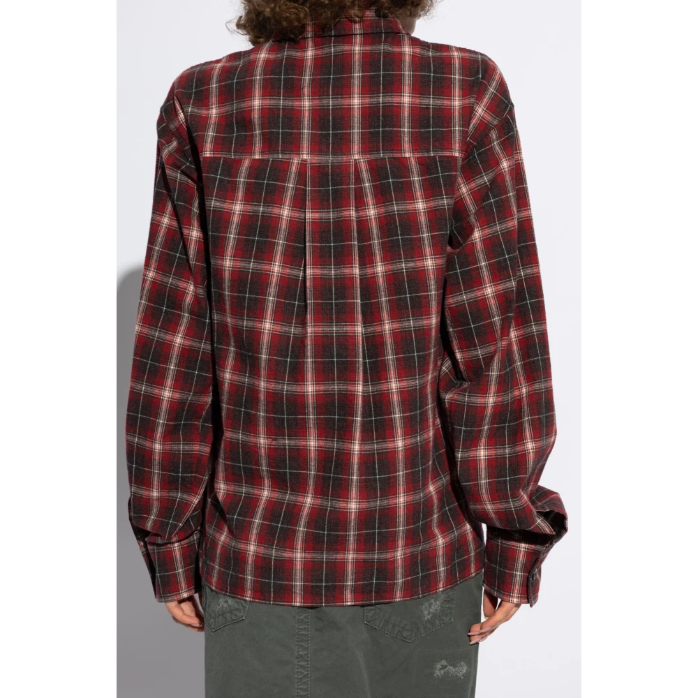 Dsquared2 Geruite overhemd Red Dames