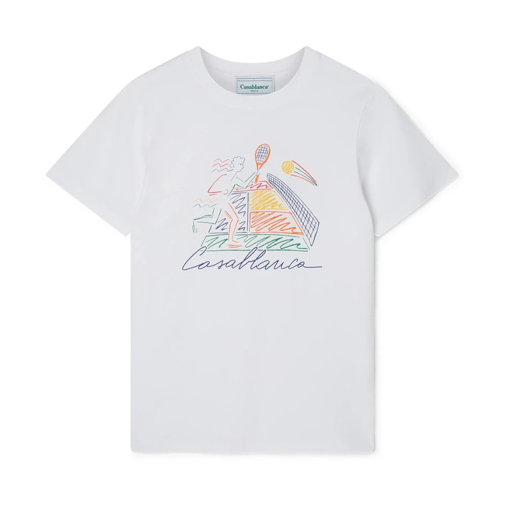 Casablanca Klieke Bedrukte T-shirts en Polos White Dames
