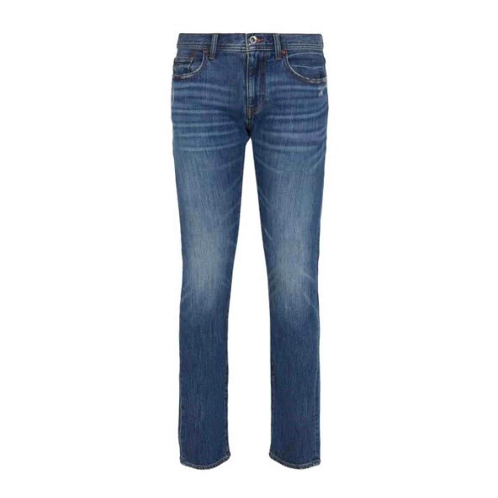 Armani Exchange Men's Blue Slim-Fit Jeans, Male,, Clothing Trousers Aw23 W30