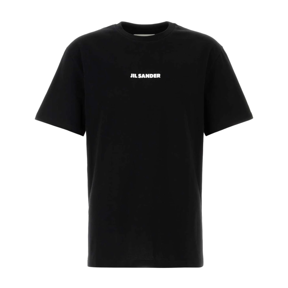 Jil Sander Uomo Nero T-Shirt Girocollo